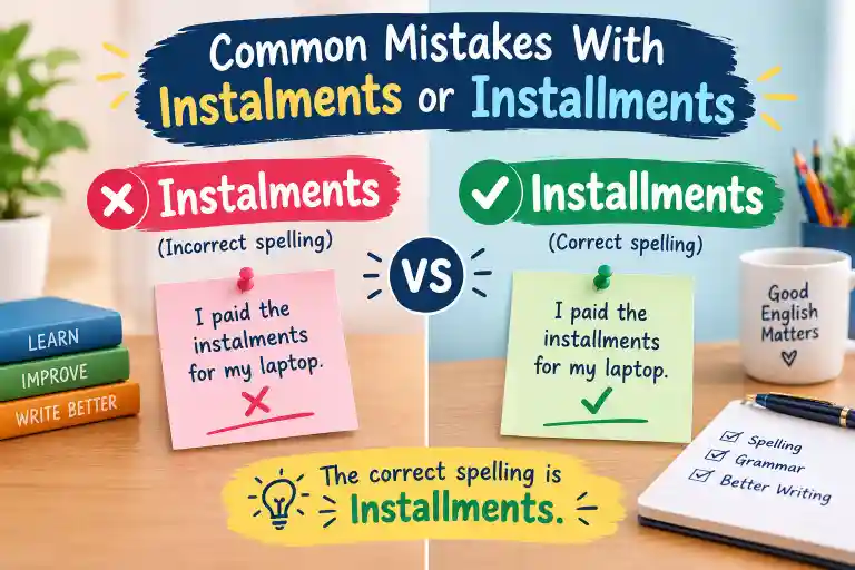 Common Mistakes With Instalments or Installments