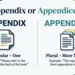 Appendix or Appendices
