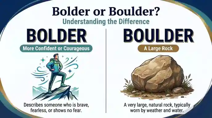 Bolder or Boulder