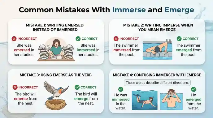 Common Mistakes With Immerse and Emerge