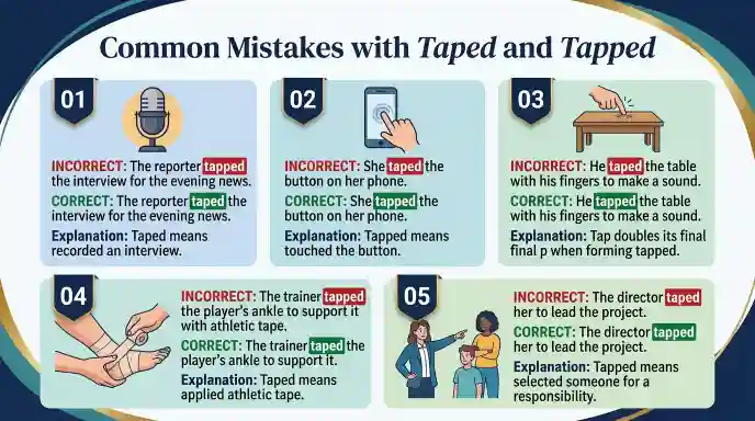 Common Mistakes with Taped and Tapped