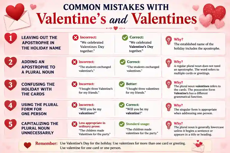 Common Mistakes With Valentine’s and Valentines