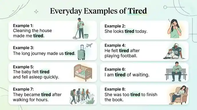 Everyday Examples of Tired