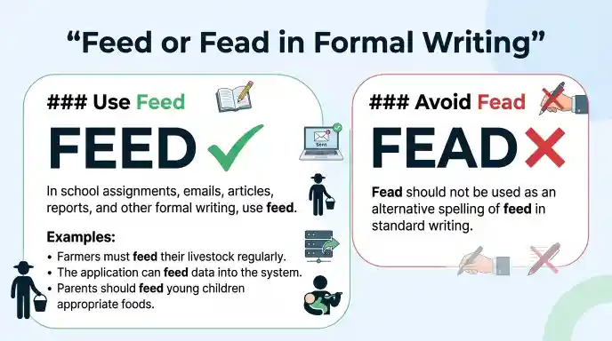 Feed or Fead in Formal Writing
