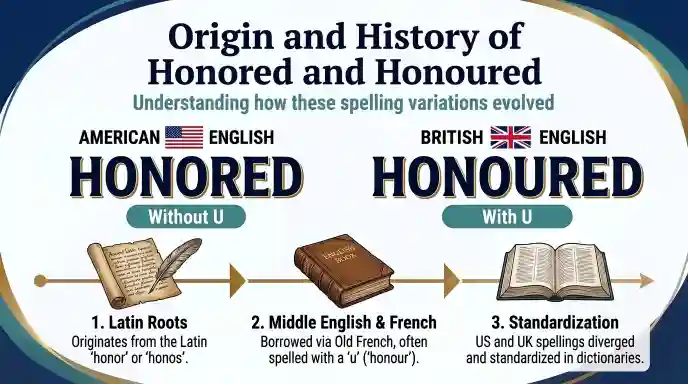 Origin and History of Honored and Honoured