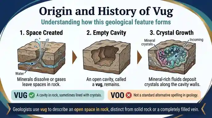 Origin and History of Vug